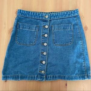 Brandie Melville Blue Denim Skirt